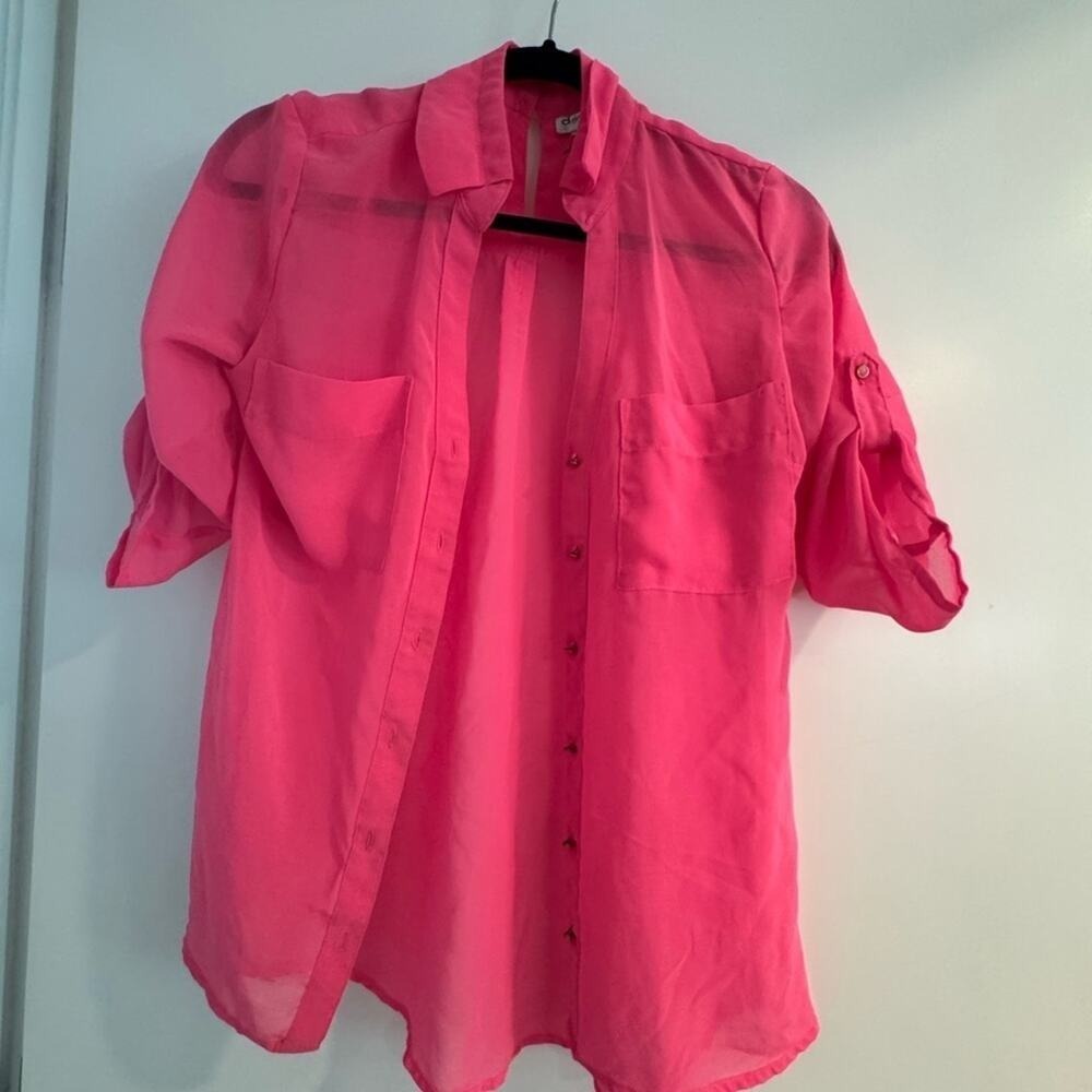 Women's Pink blouse, shirt size, extra small, dynamite